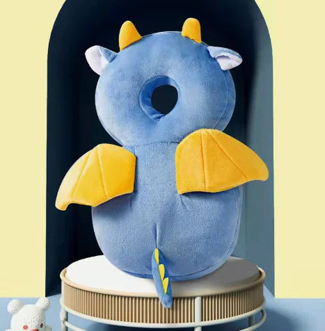 Safety Cushion baby head protection with dragon design for crawling and walking support.