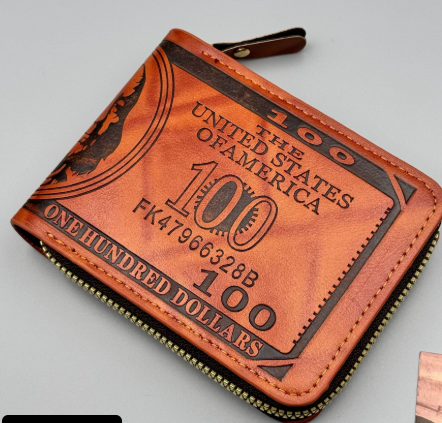 Fun Leather Dollar Wallet