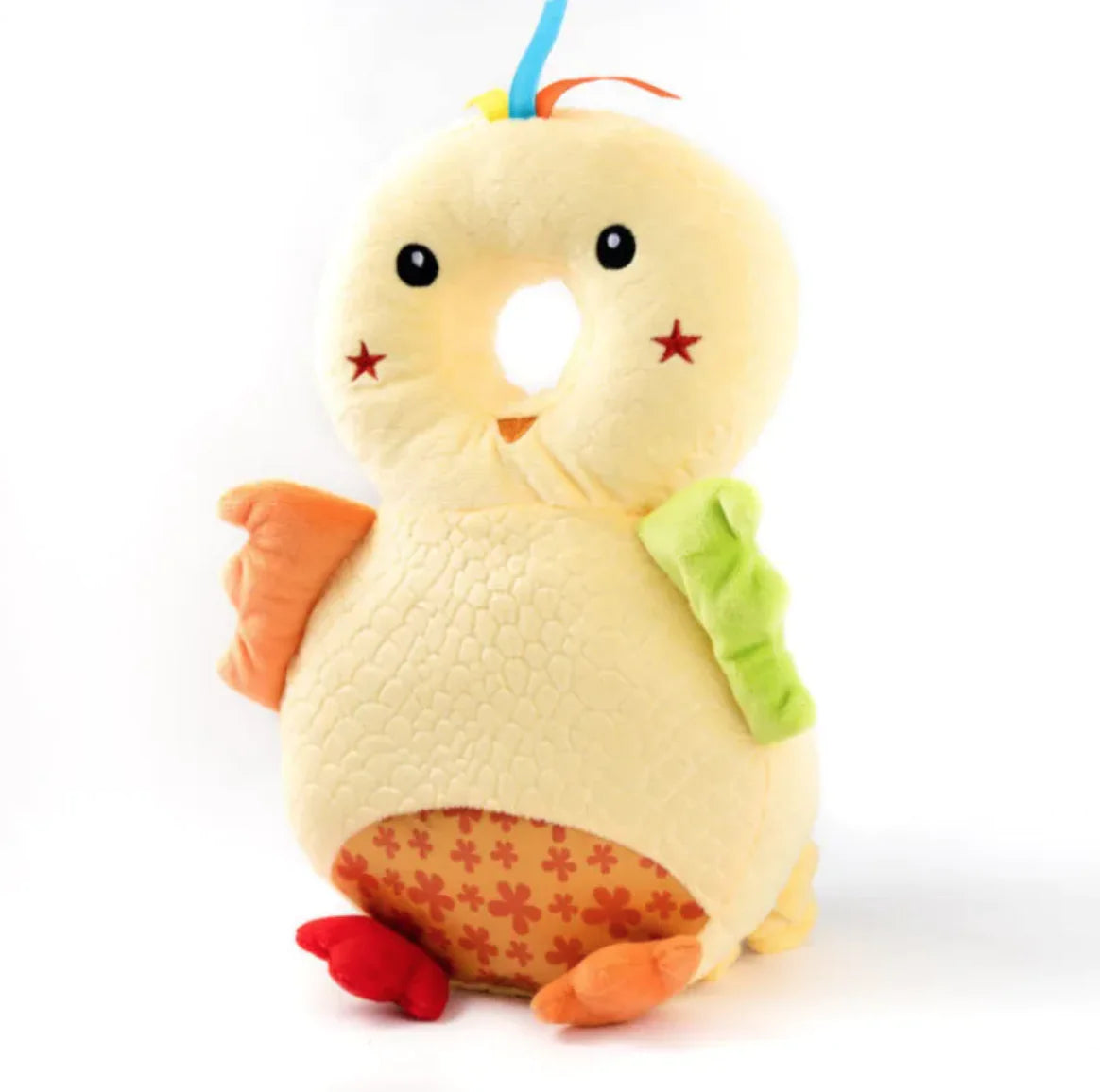 Safety Cushion baby head protection in cute bird shape for infants during crawling and walking.